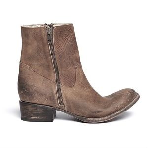 Freebird By Steven "Austin" Leather Side-Zip Bootie Size 7